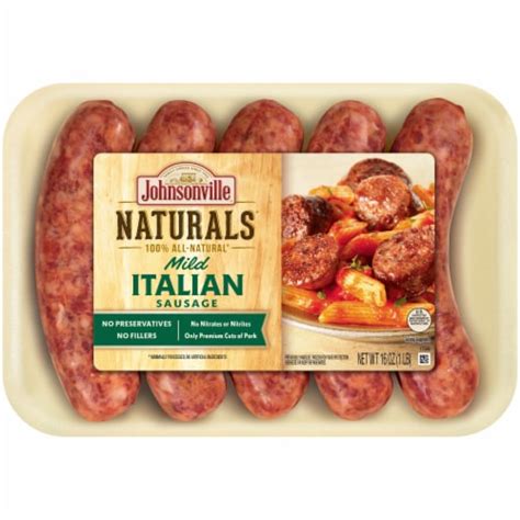 Johnsonville Naturals Mild Italian Sausage Links Oz Smiths Food