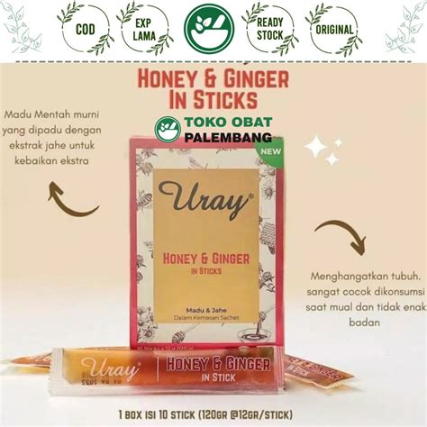 Jual Madu Uray Honey Ginger In Sticks Sticks Madu Jahe Natural