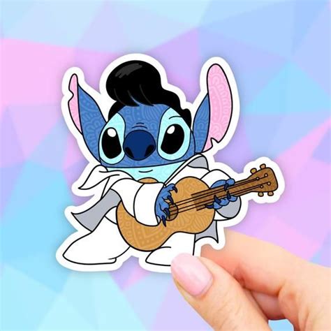 Stitch Elvis Suit Sticker Lilo And Stitch Disney Sticker Aesthetic