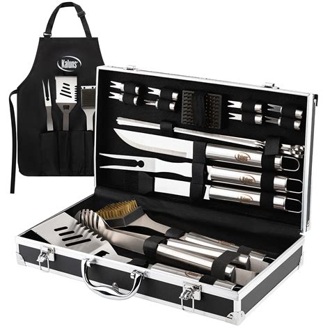 Kaluns Bbq Grill Accessories Heavy Duty Stainless Steel Grill Set With