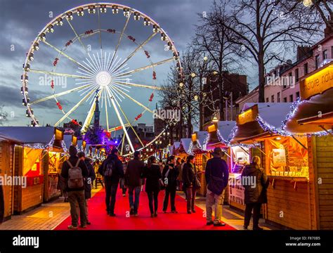 Christmas In Brussels Belgium Christmas Market On The Fish Market