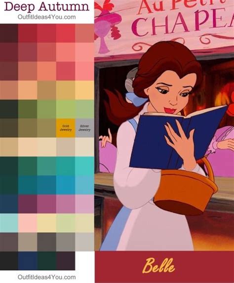 Seasonal Color Analysis Meets Disney Characters Seasonal Color Analysis Color Analysis Deep