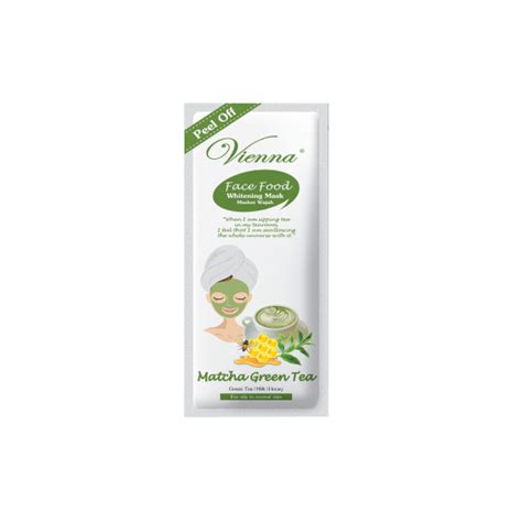 Vienna Peel Off Face Mask Matcha Green Tea Sachet 15 Ml Kegunaan