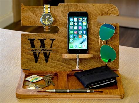 Mens Valet Tray Personalized T T For Men Wood