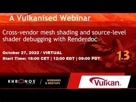 Cross Vendor Mesh Shading And Shader Debugging In Renderdoc Youtube