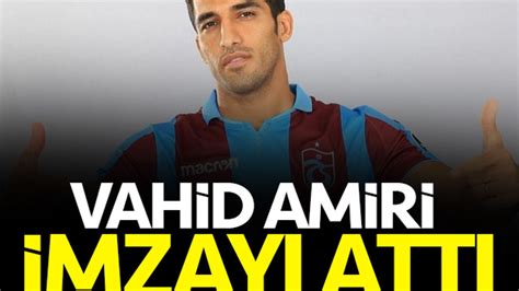 Trabzonspor dan ayrılan Vahid Amiri Persepolis e transfer oldu