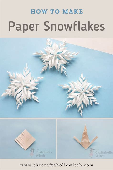 How To Make A D Paper Snowflake Easy Step By Step Tutorial D