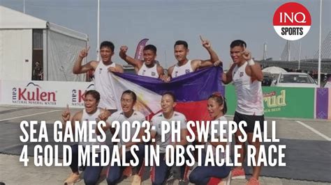 Sea Games 2023 Ph Sweeps All 4 Gold Medals In Obstacle Race Youtube