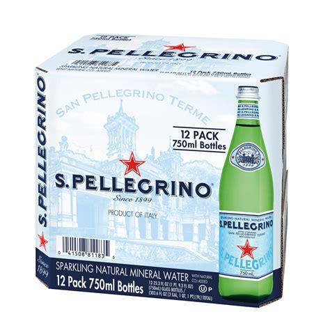 San Pellegrino Mineral Water Glass Bottle 12 X 750ml C