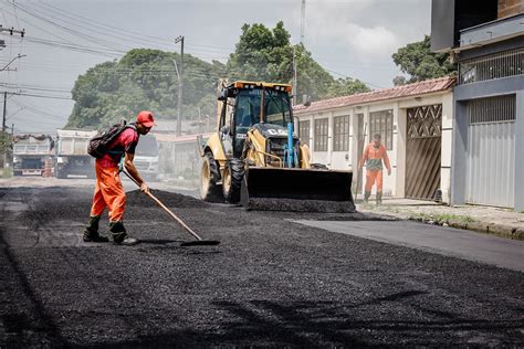 Prefeitura de Manaus inicia serviços de pavimentação asfáltica em vias