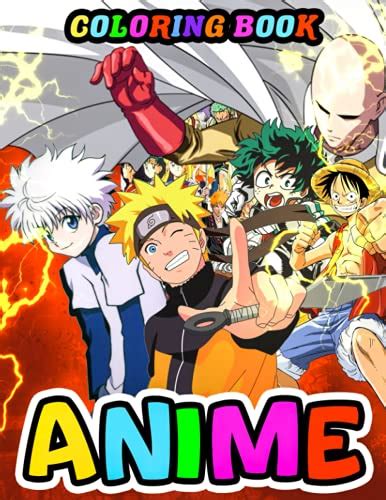 Buy Anime Coloring Book Page Mixed Anime Characters Of The Most