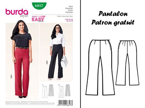 Patron Pantalon Homme Gratuit