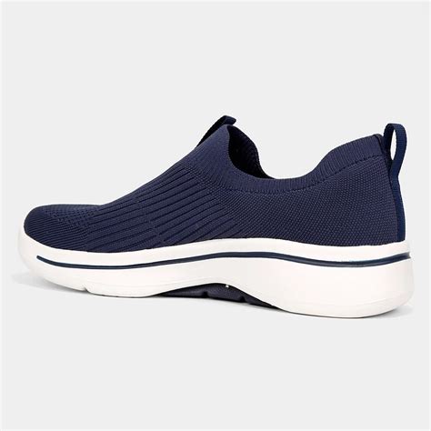 T Nis Skechers Go Walk Arch Fit Iconic Azul Marinho Loja Winged