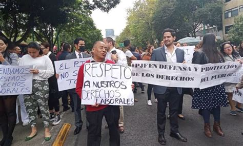 Protestan Trabajadores Del Poder Judicial En Cdmx