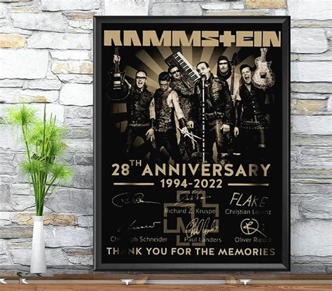 Rammstein North America Stadium Tour Poster Rammstein Tour