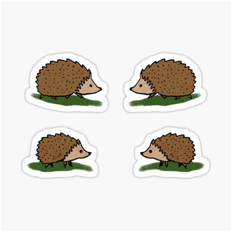 "Hedgehog stickers" Sticker for Sale by tanaudel | Redbubble