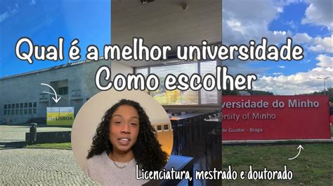 Como Escolher A Melhor Universidade Para O Mestrado Doutorado Ou