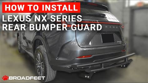 2022 2023 Lexus NX 250 350 Rear Bumper Guard Installation YouTube