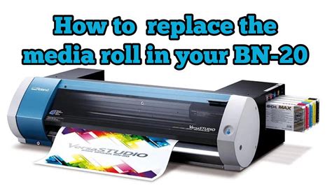 How To Replace The Media Roll In Your Roland Bn 20 Youtube