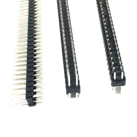 Buy Mm X Pin Male Double Row Straight Long Header Strip At Best