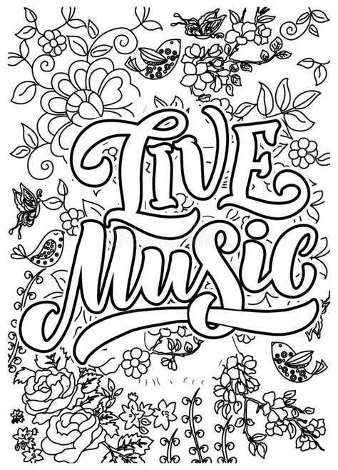 Country Music Inspirational Quote Coloring Pages For Adults Country Music Coloring Page Design