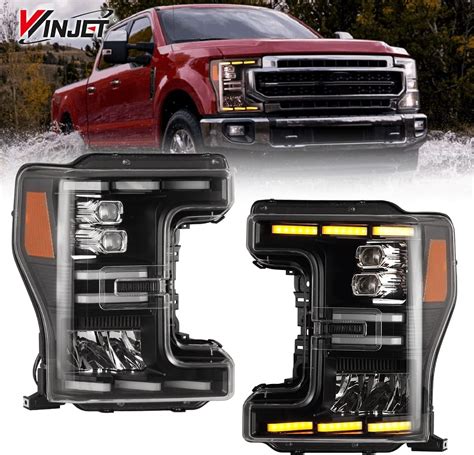 Buy Winjet Led Headlight Assemblies For 2017 2019 Ford F250 F350 F450 F550 Super Duty Full Led