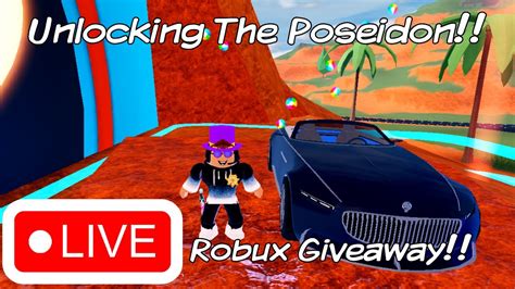 Unlocking The Poseidon In Roblox Jailbreak Robux Giveaway At 1 21k Youtube