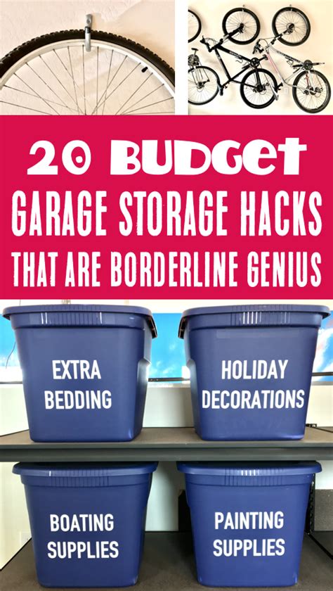 Garage Organization Ideas On A Budget Diy Space Saving Hacks In