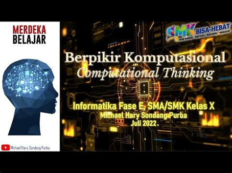 Apa Itu Berpikir Komputasional Computational Thinking Video