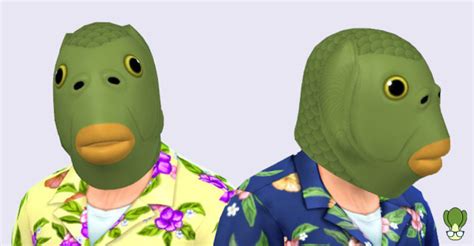 Hello — Fish Mask Sims 4 Cc
