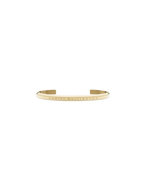 Bracelet Daniel Wellington Classic Jonc Acier Poli Jaune Doré Dw004