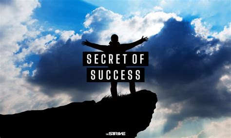 Best Secret of Success Quotes - The STRIVE