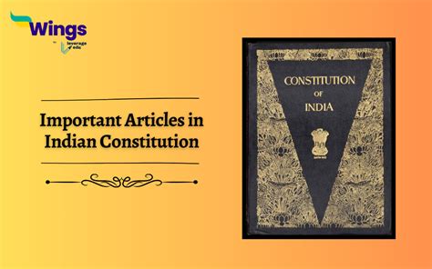 Important Articles In Indian Constitution Explained Parts Schedules I