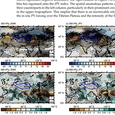 The 200 Hpa Wind Vector Unit M S −1 And Geopotential Height