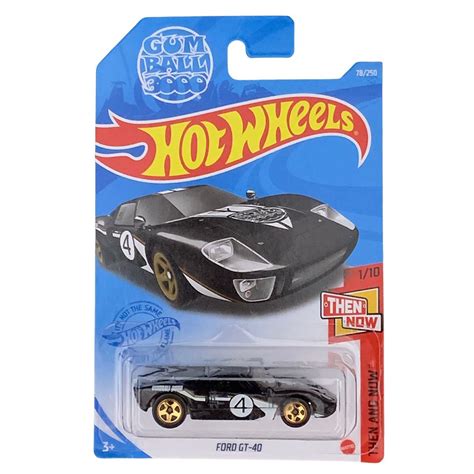 Miniatura Carrinho Hot Wheels Ford Gt Preto Gum Ball Then And Now Shopee Brasil