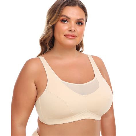 Bigersell Full Figure Wire Free Bra Women Plus Size Bras No Underwire