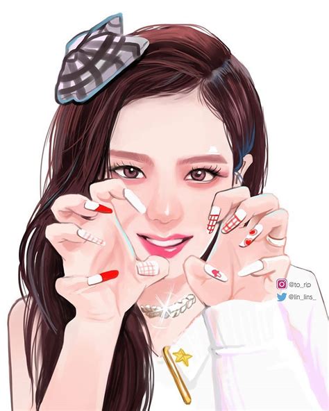 Instagramda 토립🇰🇷 “지수 Ill Illust 블랙핑크지수 Artwork 블랙핑크 Jisoo