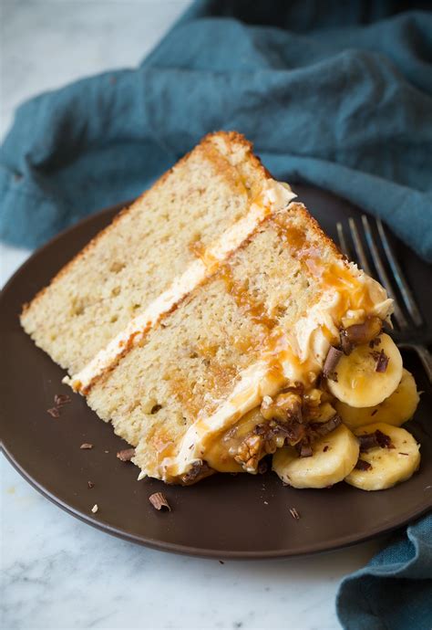 Banana Cake With Salted Caramel Frosting Cooking Classy