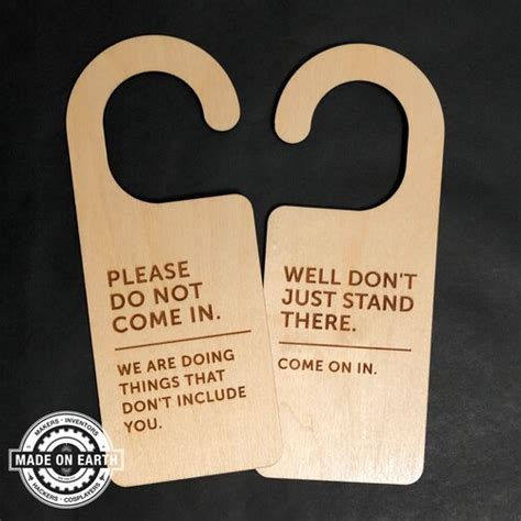 Nope Yep Do Not Disturb Sign Minimalist Work Door Hanger Etsy