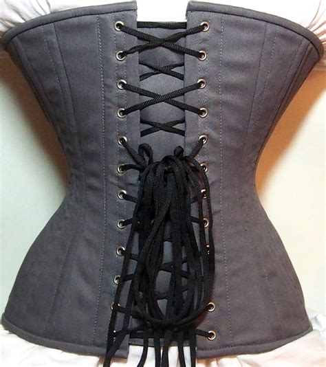 Real Double Row Steel Boned Underbust Corset From Cotton Etsy