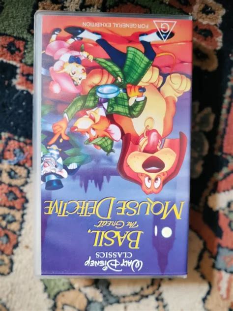 WALT DISNEY CLASSICS Basil The Great Mouse Detective VHS 15 00