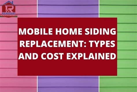 Mobile Home Siding Replacement Types And Cost Explained Cedar Siding