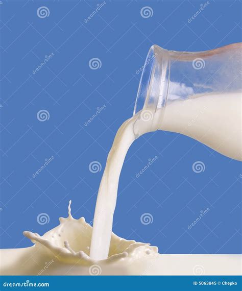 Milk Pouring Stock Image Image Of Splash Freshness Milk 5063845