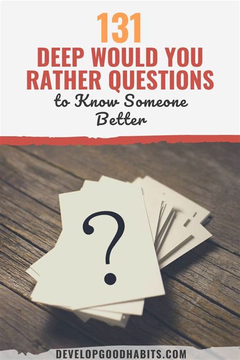 131 Deep Would You Rather Questions To Know Someone Better