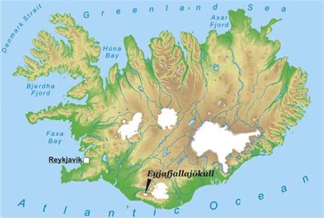 Iceland Physical Map