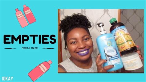 Curly Hair Product Empties Idkay Youtube