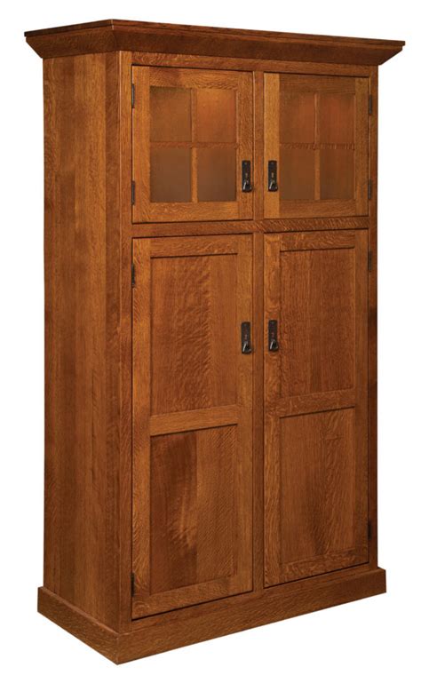 Stickley Heritage Mission Pantry Amish Solid Wood Pantries Kvadro