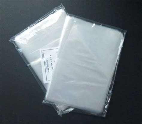 White Plain Plastic Packaging Bags Capacity Gm Kg Bag Size