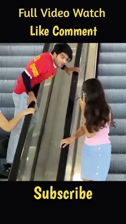 Stranger Escalator Prank 😜 Prank Ok Cute Girl Shorts Ytshorts