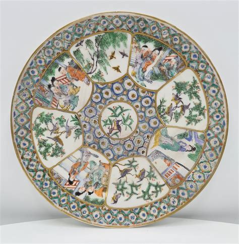 Canton Famille Verte Plate Plate Porcelain Catawiki